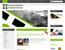 Tablet Screenshot of colegiodesegurosmalaga.com